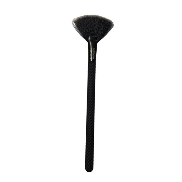 Moda Pro New Black Vegan & Cruelty Free BMX-150 Fan Highlight Brush - Picture 6 of 6